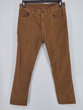 Gap 1969  Mens 32X30 Straight Brown Corduroy Pants Chino